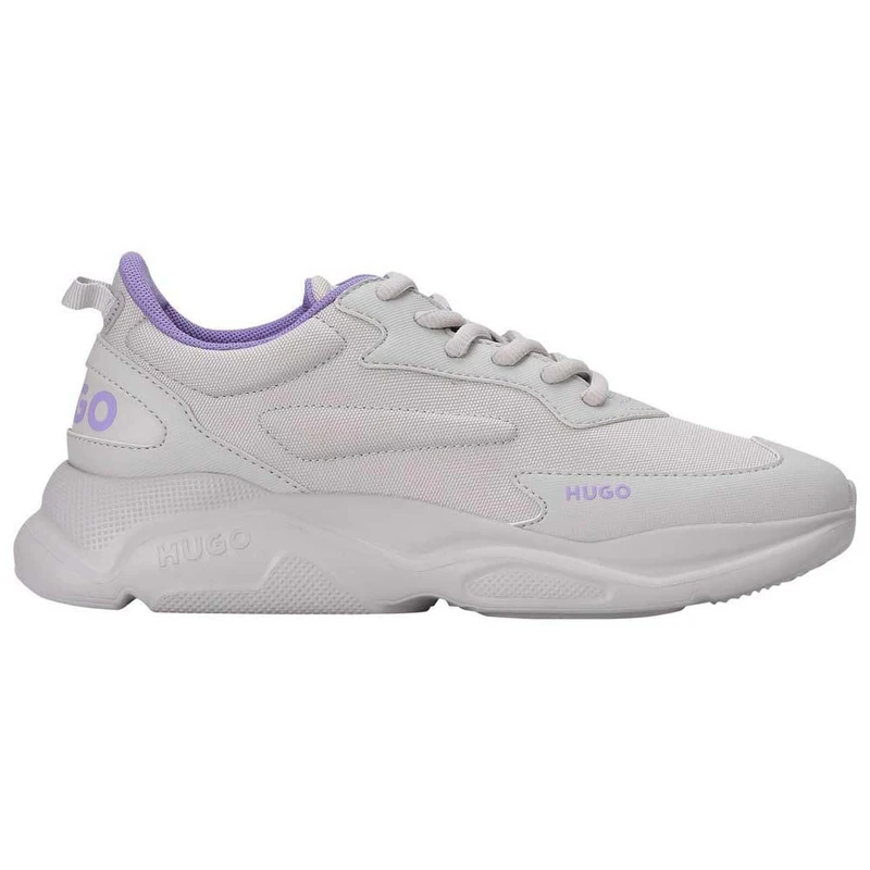 HUGO Women's Leon_Runn_cvpuW Sneaker, Open Grey, 5.5 UK