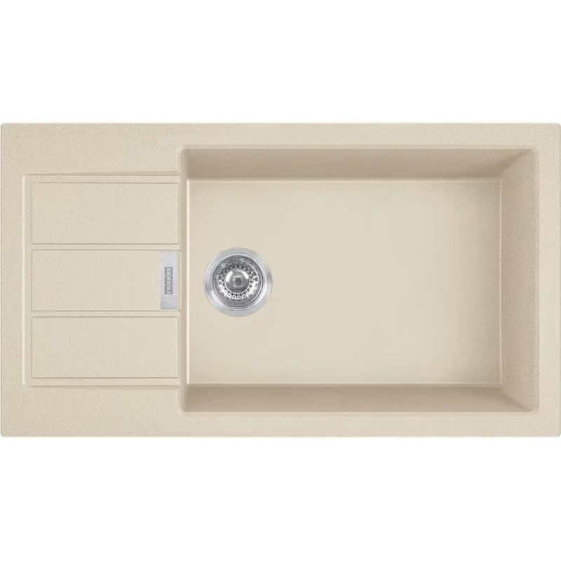 Kitchen Sink Made of Granite (Tectonite) with a Single Bowl from Franke Sirius 2.0 Slim S2D 611-78 XL - Beige - 143.0671.691