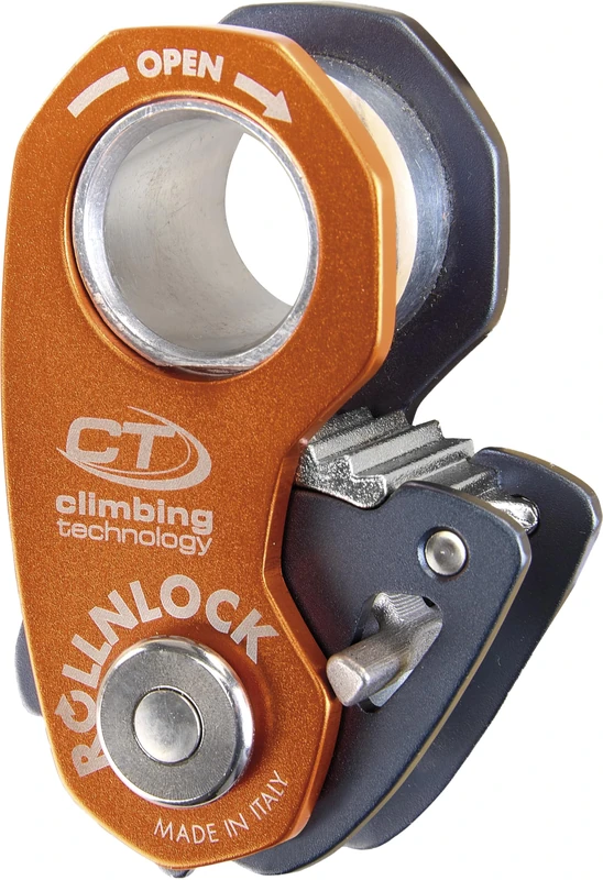Climbing Technology Unisex - Adult Rollnlock, Anthracite/Orange Locks, One Size