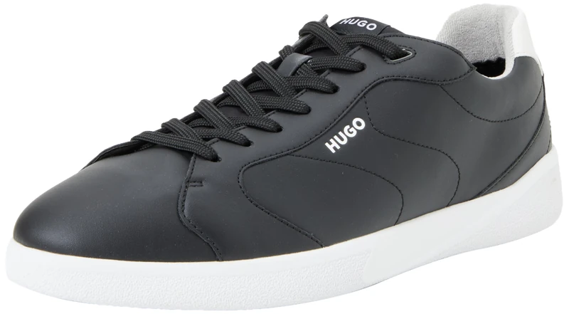 HUGO Men's Riven_Tenn_punyl Tennis, Black, 10 UK