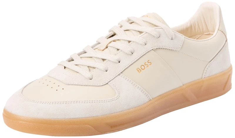 BOSS Men's Brandon_Tenn_sdvlt Tennis, Light Beige, 10 UK