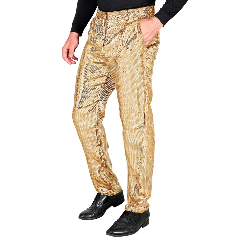 Widmann - Party Fashion Men's Sequin Trousers Disco Fever Schlagermove Men's Trousers