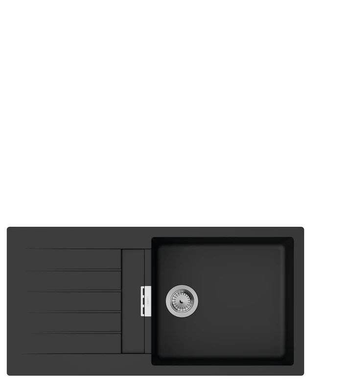 hansgrohe 43358170 S52 S520-F480 480 with Drainer Built-in Sink Graphite Black - Image 1