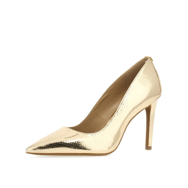Michael Kors 40R4HNHP1M-740 Alina Flex HIGH Pump Women Pale Gold UK 8