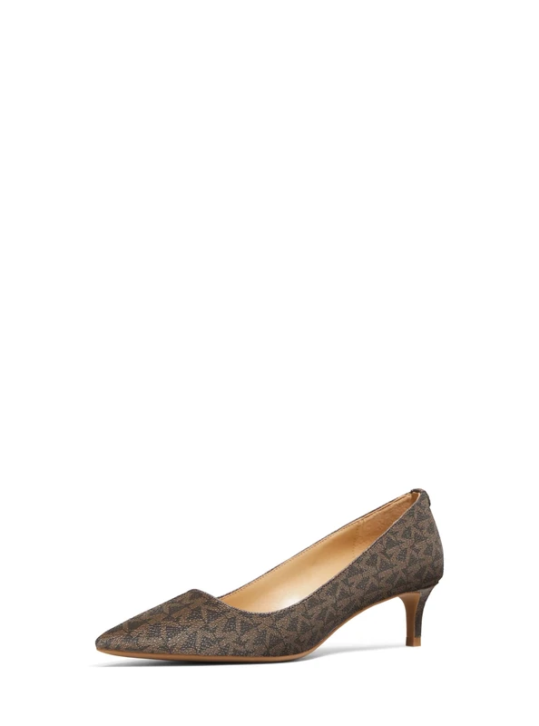 Michael Kors 40R3ALMP1B-200 Alina Flex Kitten Pump Women Brown UK 3.5