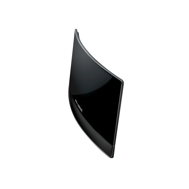 Meliconi Amplified Antenna at 55 R1 USB, Indoor Antenna with Adjustable Amplifier, TV Signal Booster, Compatible with DVB-T2 HEVC, 4G/5G Filter, Range 30 km, USB 5V Power Supply, Black