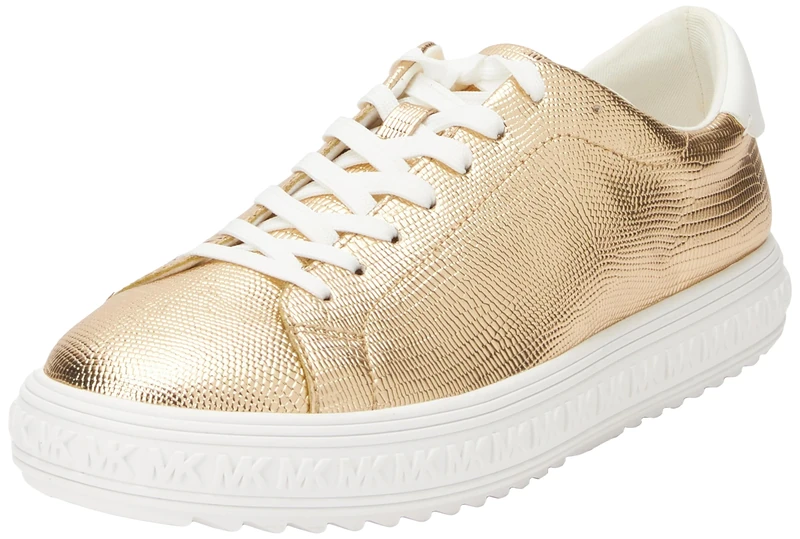 Michael Kors 43R4GVFS1M-740 Grove LACE UP Women Pale Gold UK 5.5