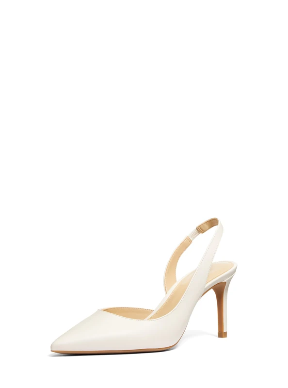 Michael Kors 40R4HNMP1L-289 Alina Flex Sling Pump Women LT Cream UK 5.5