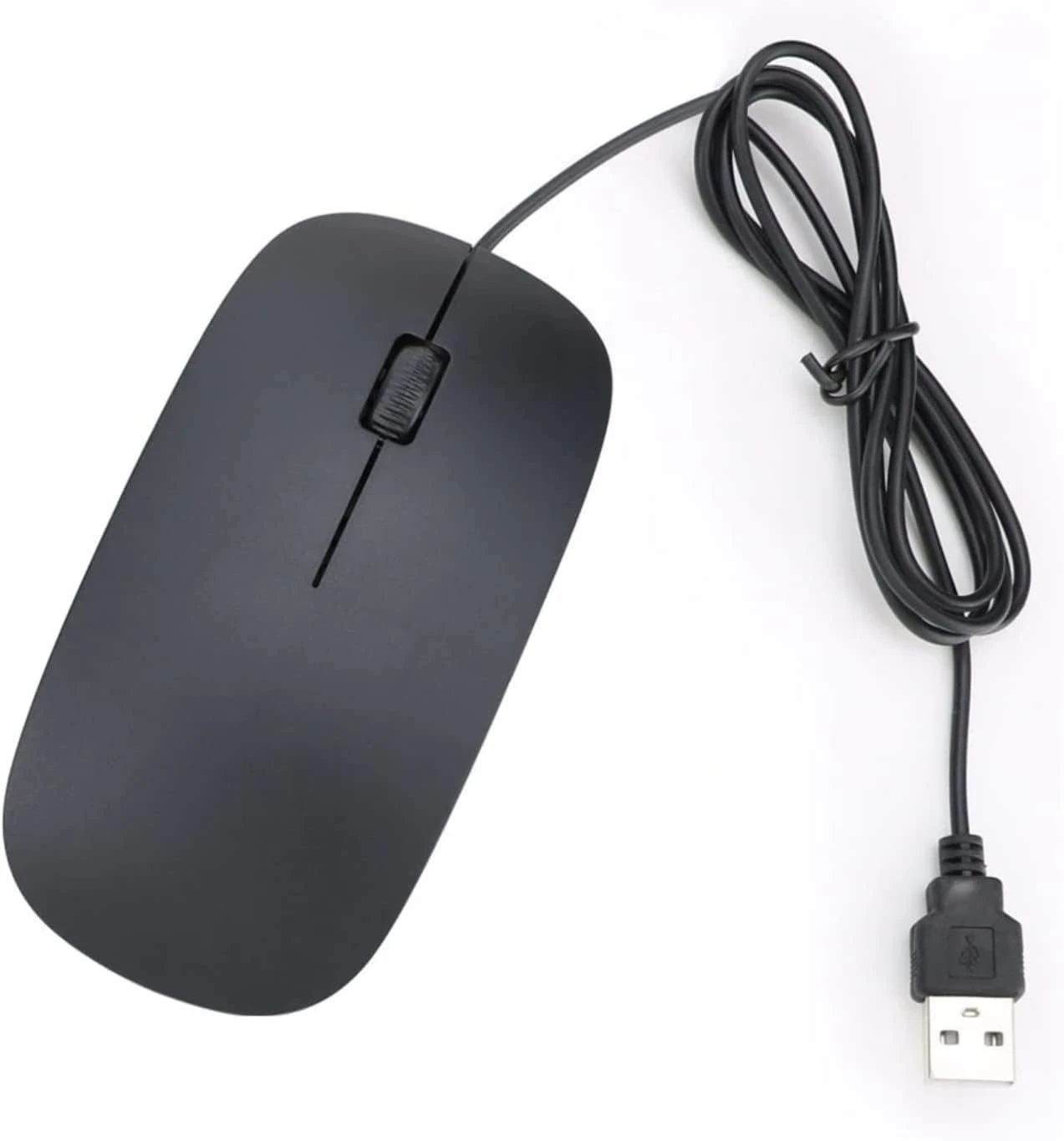 4T4+ Wired USB 3.0 Optical Mouse - Ambidextrous Design, Compatible with Laptop, PC, and Mac Desktops