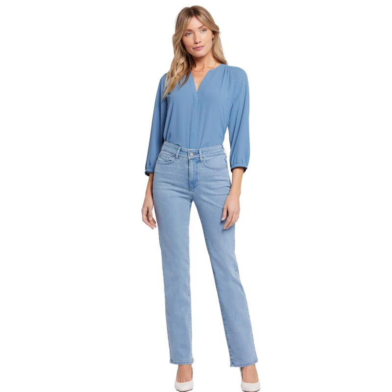 NYDJ Women's High Rise Marilyn Straight, Kingston