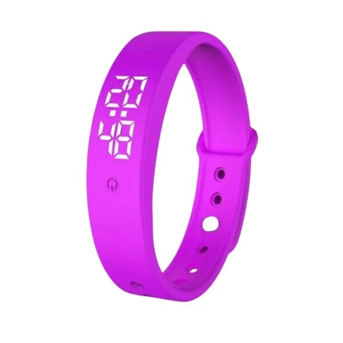 Morning Vibe - Silent Vibrating Personal Wrist Alarm Watch - (Sunset Purple) Will not Disturb Others - for Those with Partners/New Borns/Children and Hearing Impaired/Deaf/Deep Sleepers