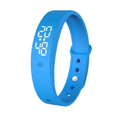 Morning Vibe - Silent Vibrating Personal Wrist Alarm Watch (Sunrise Blue) - Will not Disturb Others - for Those with Partners/New Borns/Children and Hearing Impaired/Deaf/Deep Sleepers
