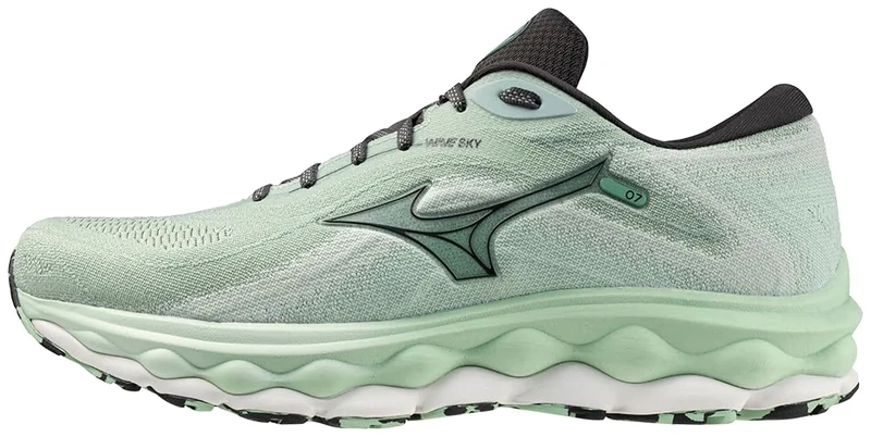Mizuno Men's Wave Sky 7 Running Shoe, Granite Green/Nimbus Cloud, 9.5 UK