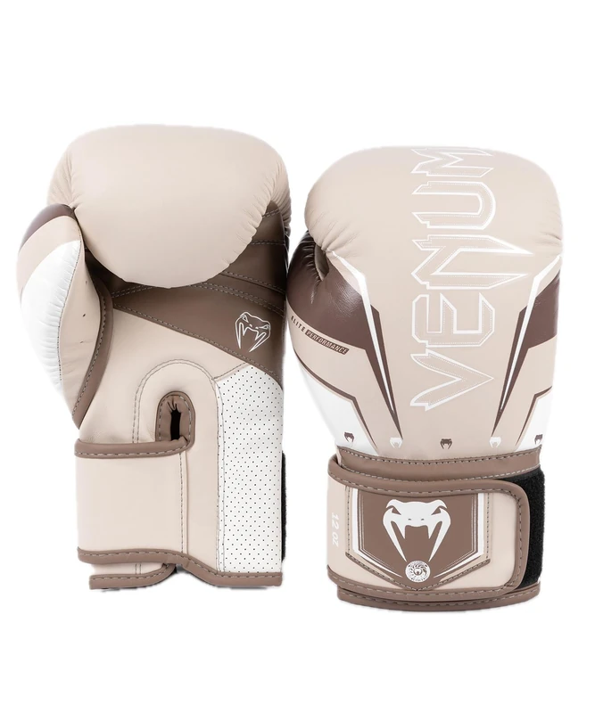 Venum, Elite Evo Boxing Gloves, Unisex Adult, 12 Oz, Sand