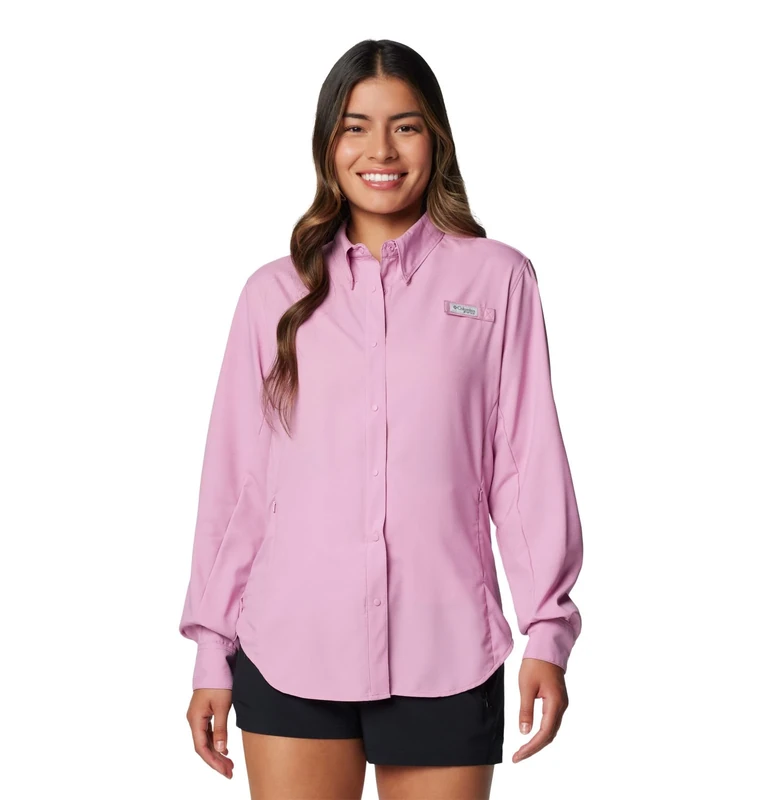 Columbia Women's Tamiami Ii Long Sleeve Shirt, Minuet, 3X