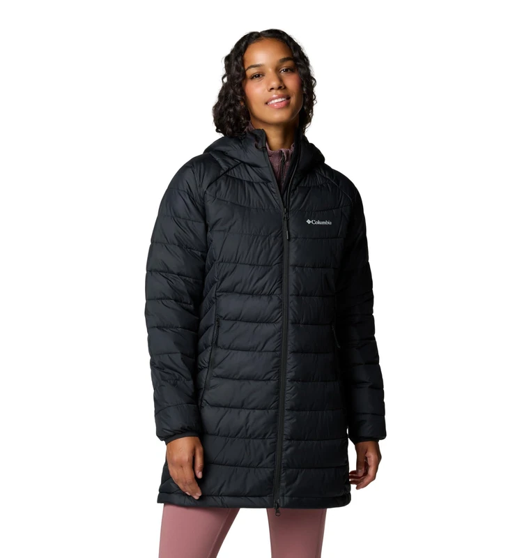 Columbia Women's Powder Lite Mid Jacket, Puffer Jacket, Black, Size S