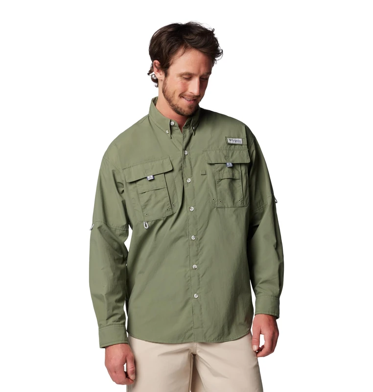 Columbia Men's Bahama 2 Long Sleeve Shirt, Long Sleeve Shirt, Cypress, XX-Large - Image 1