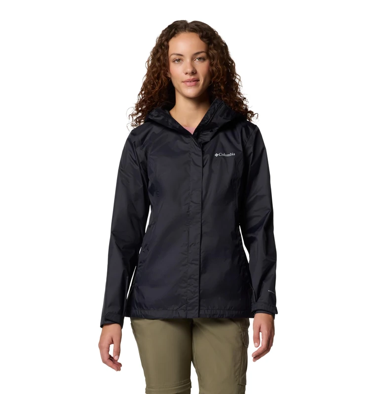 Columbia Women's Arcadia Ii Jacket Rain, Black, XS