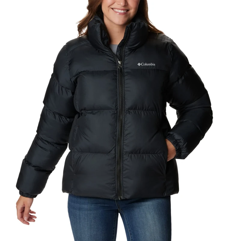 Columbia Women's Puffect 2 Full Zip Jacket, Puffer Jacket, Black, Small