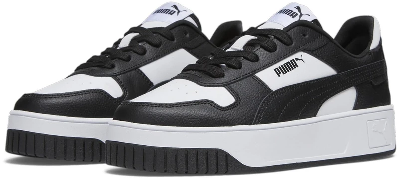 PUMA Women's Carina Street White-Black (389390 16), White Black Black, 7.5 UK