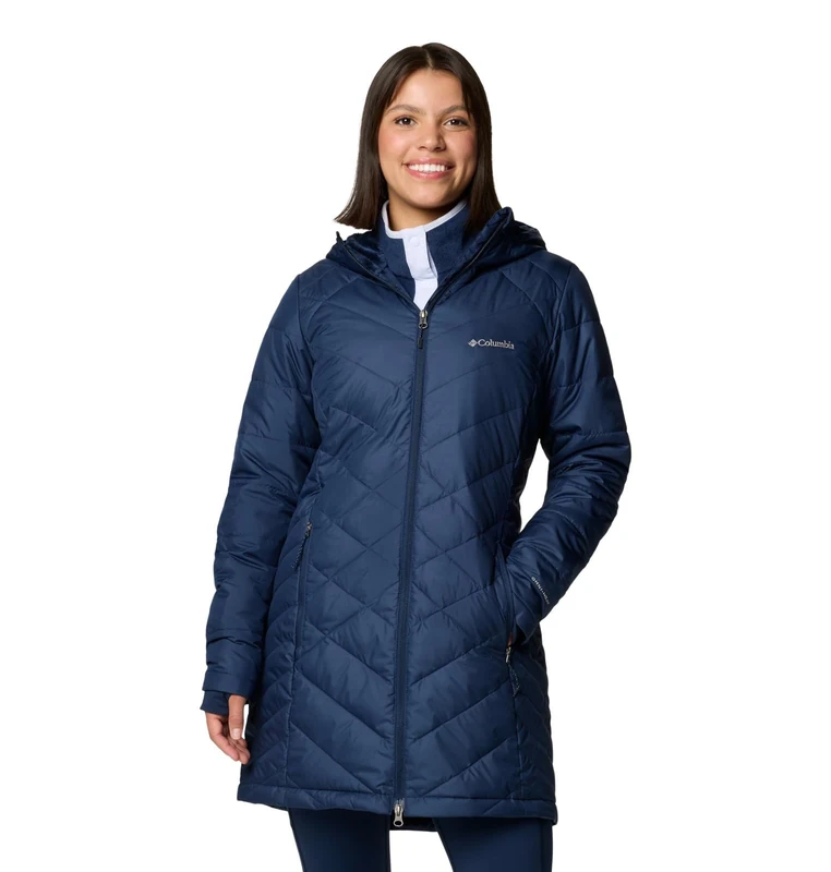 Columbia Women's Long Hooded Puffer Jacket, Heavenly