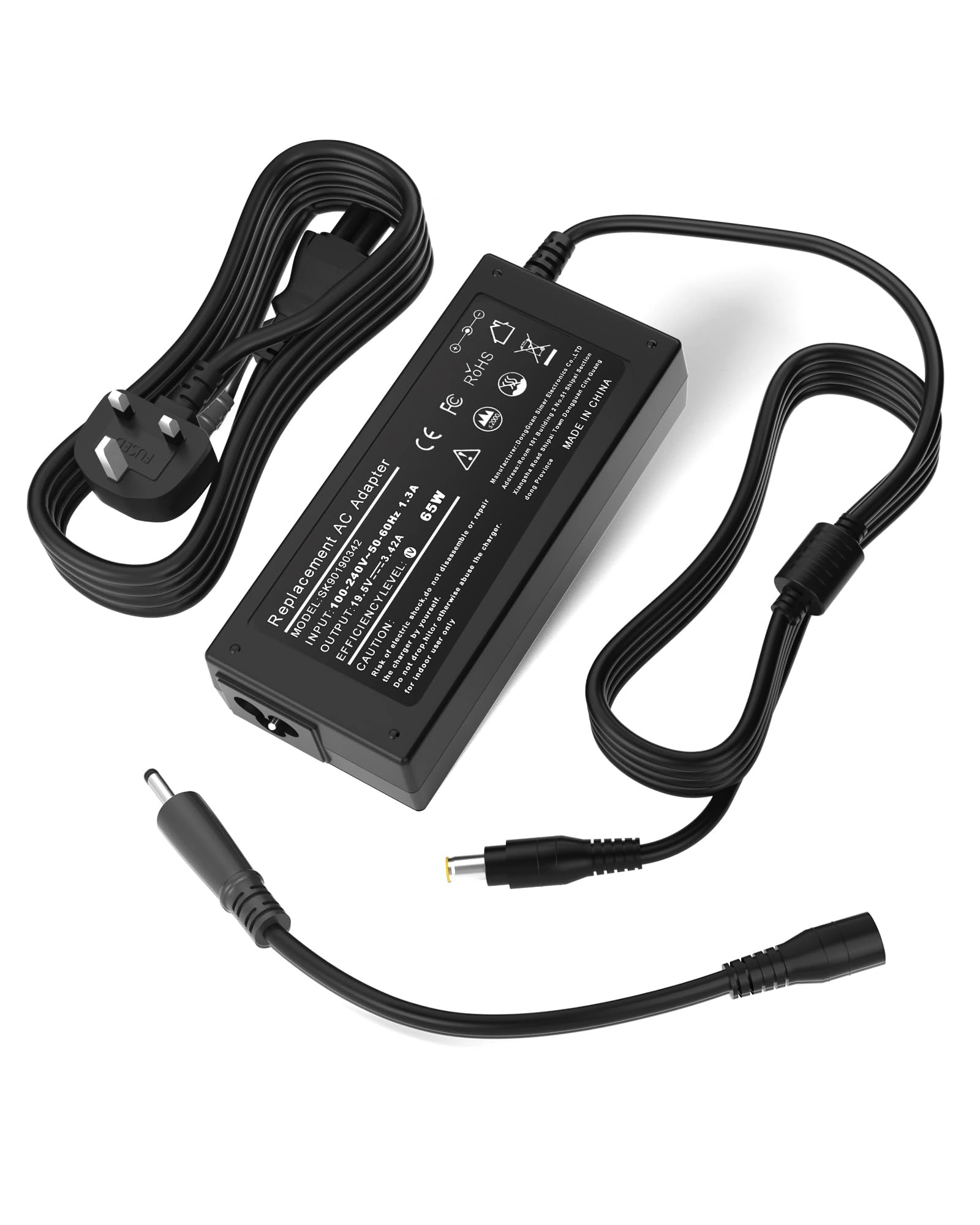 Adaptake 65W Aspire Charger Compatible with Acer Aspire 1 3 5 6 A114 A315 A314 A317 A514 A515 E3 E5 E15 ES1 ES15 PA-1450-26 A13-045N2A All Aspire Series Laptop Power Supply Cord