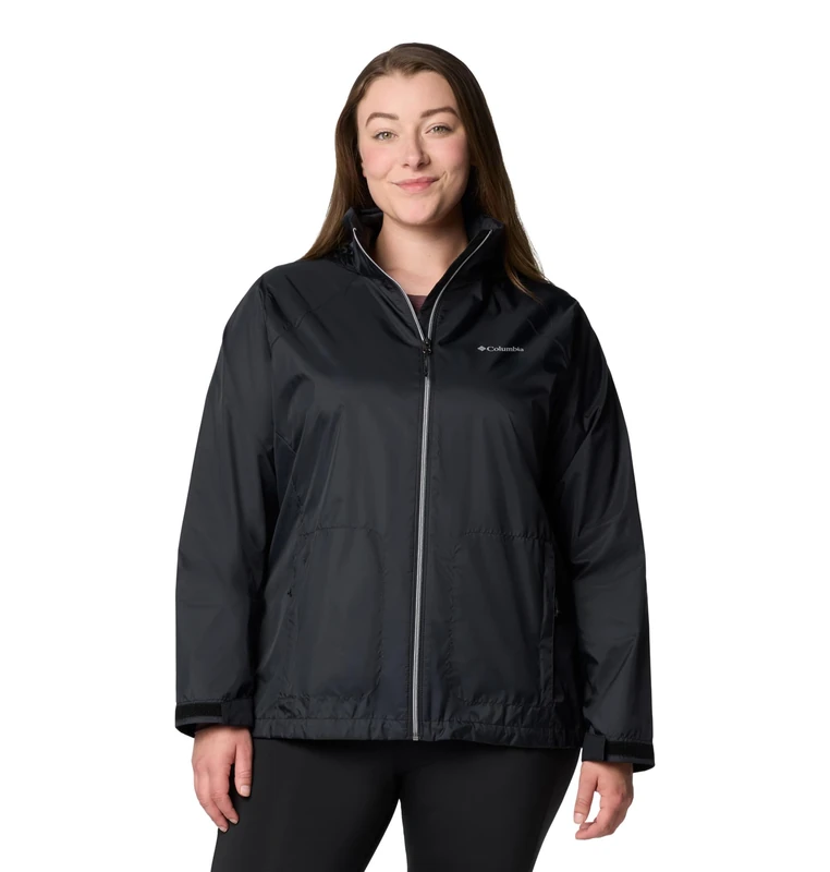 Columbia Women's Switchback 4 Jacket, Waterproof Rain Jacket, Black, M