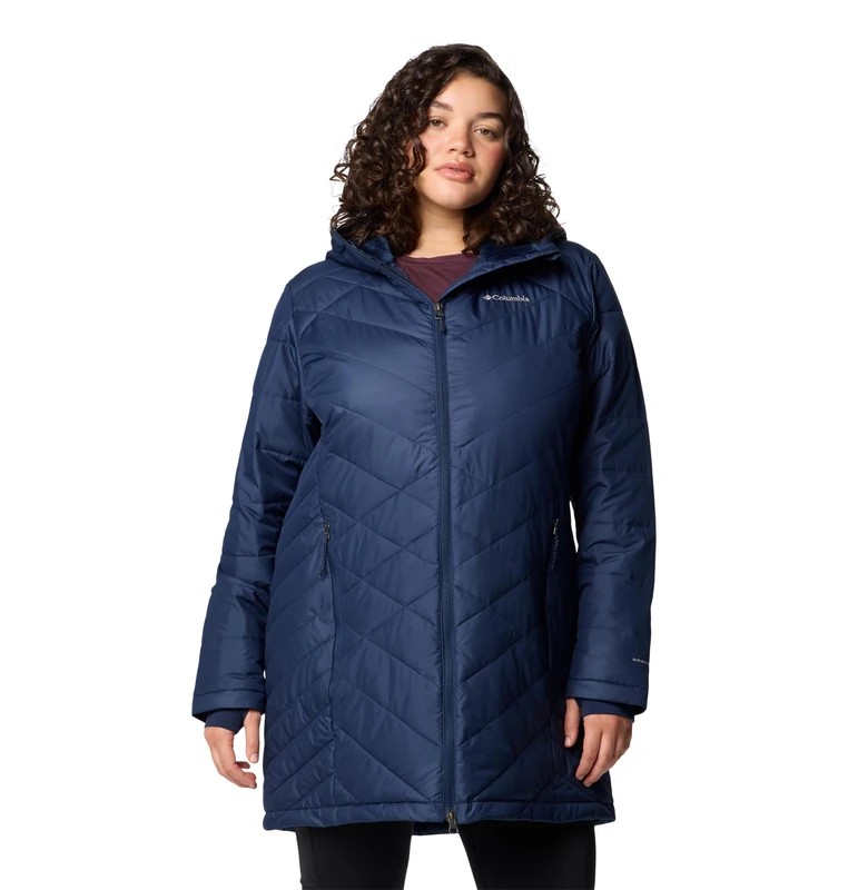 Columbia Women's Long Hooded Puffer Jacket, Heavenly