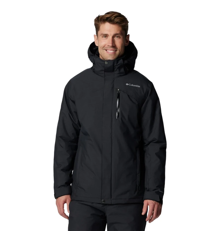 Columbia Men's Last Tracks 2 Jacket, Ski Jacket, Black Melange, Medium