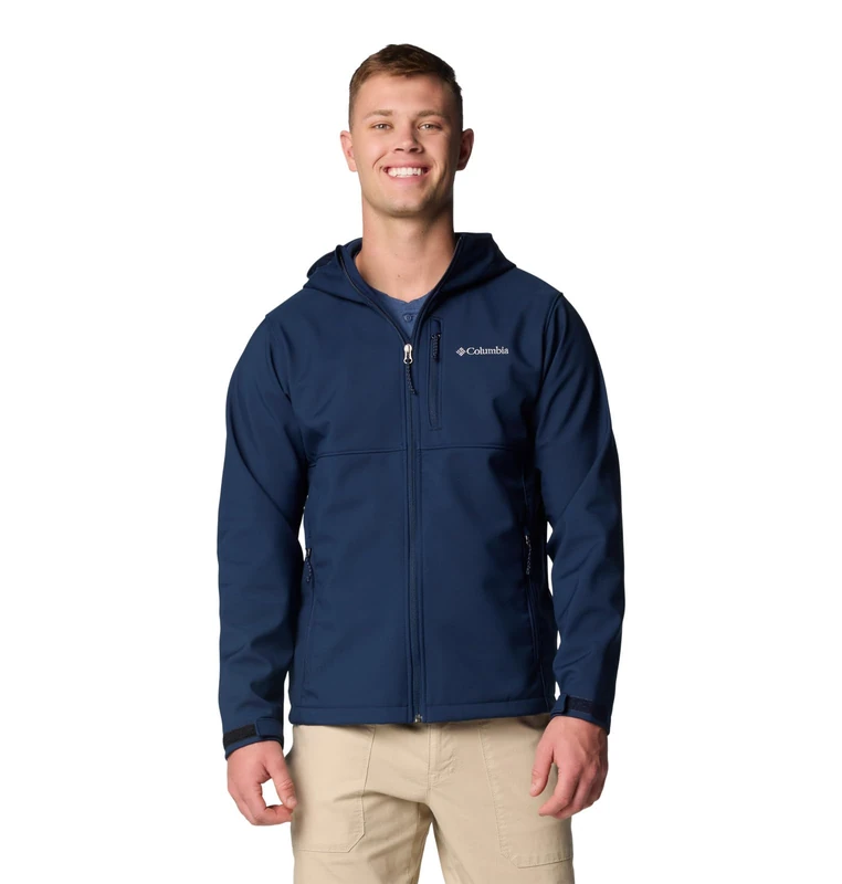 Columbia Men's Ascender II Hooded Softshell Jacket, Collegiate Navy, S