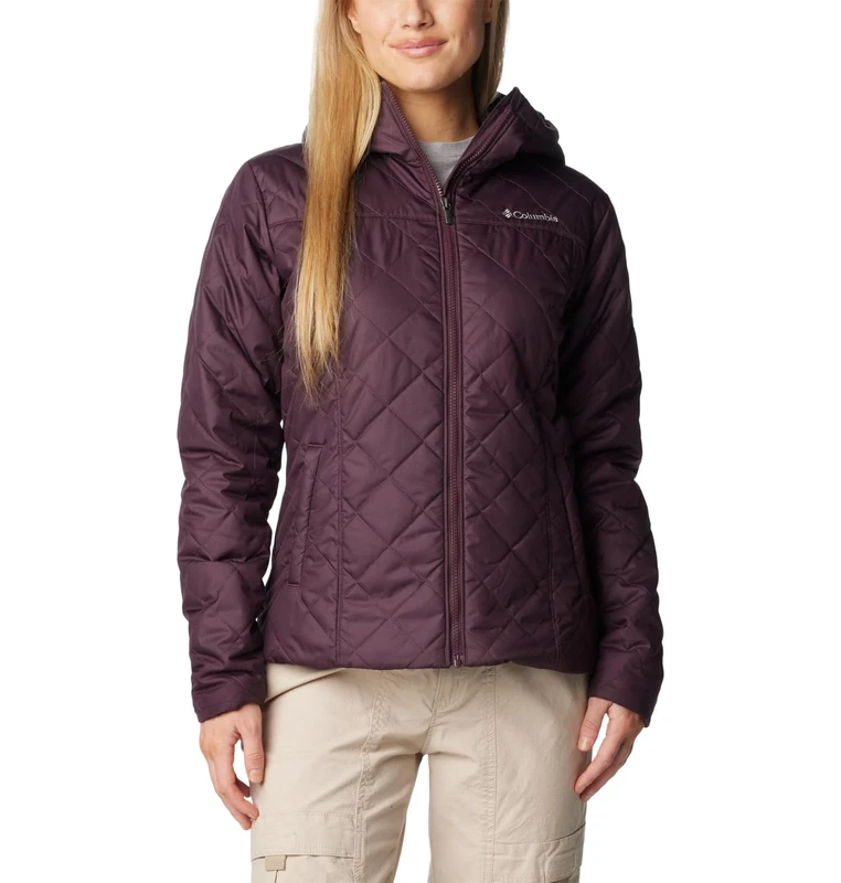 Columbia Women's Copper Crest 2 Hooded Jacket, Winter Jacket, Moonvista, M