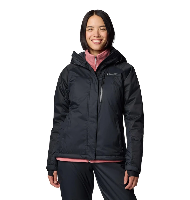 Columbia Women's Snowy Summit Insulated Jacket, Ski Jacket, Black/Black Dobby, X-Small