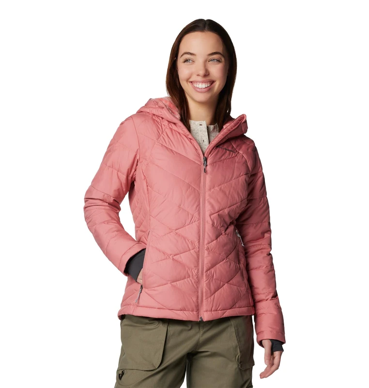 Columbia Women's Heavenly Hooded Jacket, Pink Agave, M
