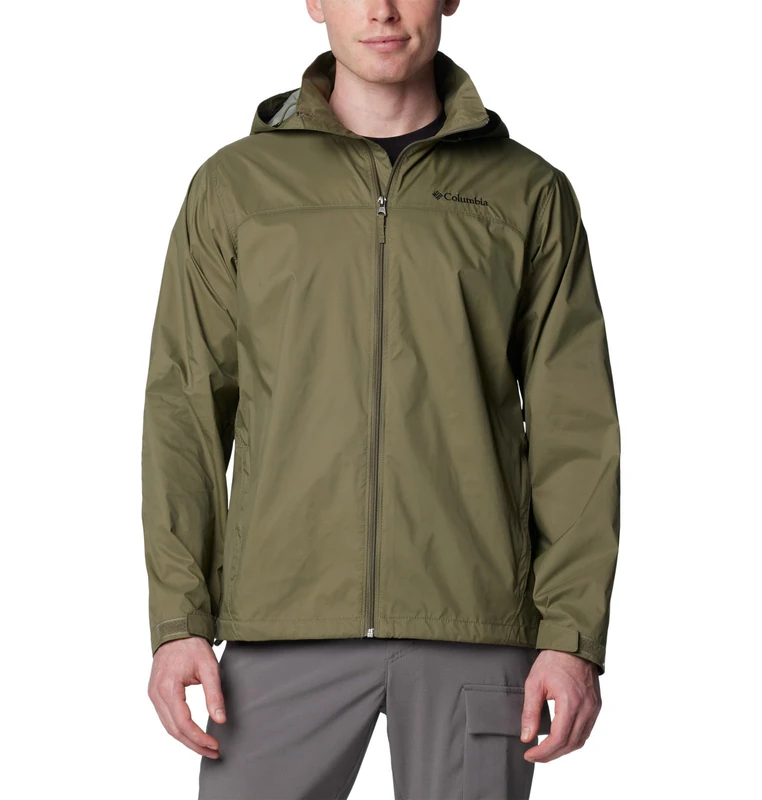Columbia Men's Glennaker Lake II Rain Jacket, Stone Green, Small
