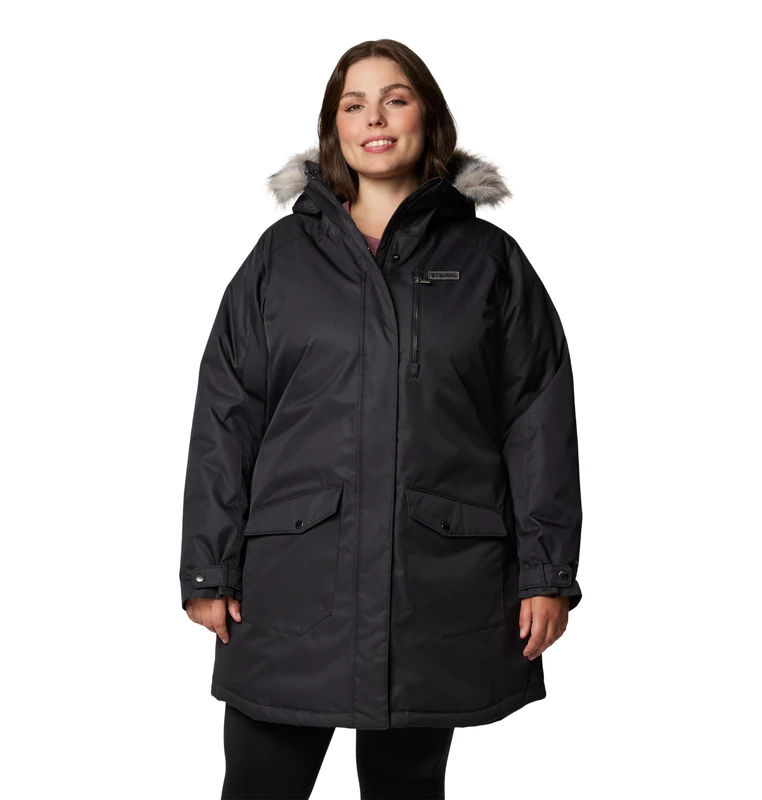 Columbia Women's Suttle Mountain Long Insulated Jacket, Black, S