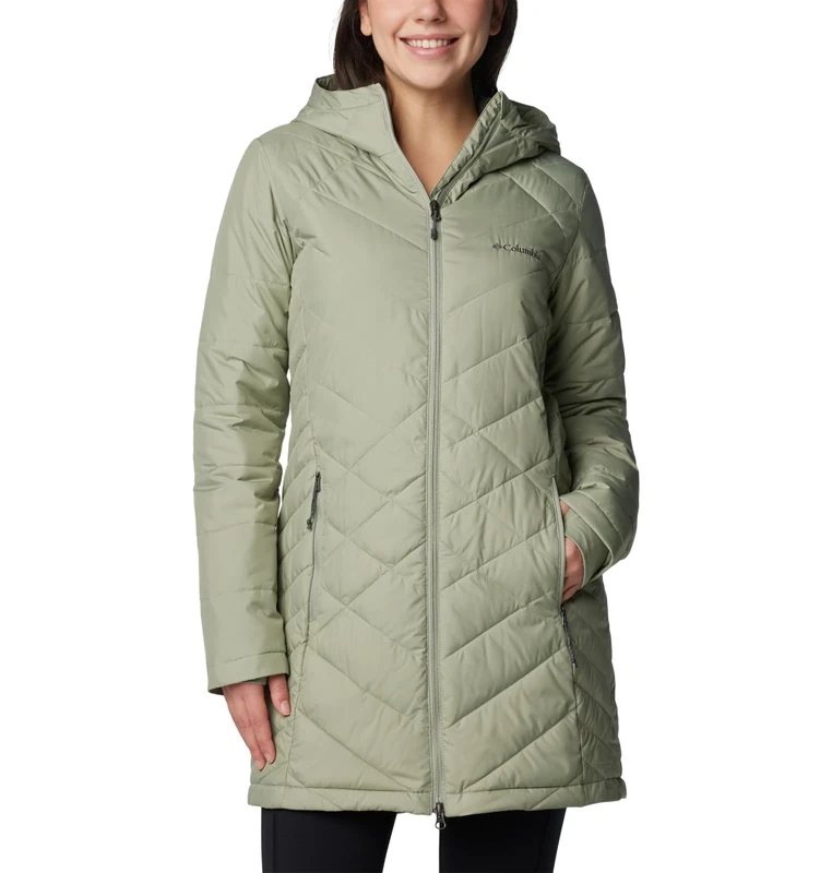 Columbia Women's Heavenly Long Hooded Jacket - 2024 Safari, Medium