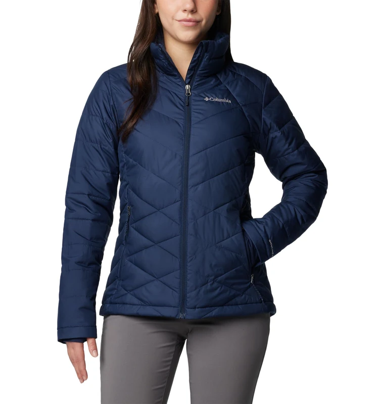 Columbia Women's Heavenly Jacket, Puffer Jacket, Collegiate Navy, X-Small
