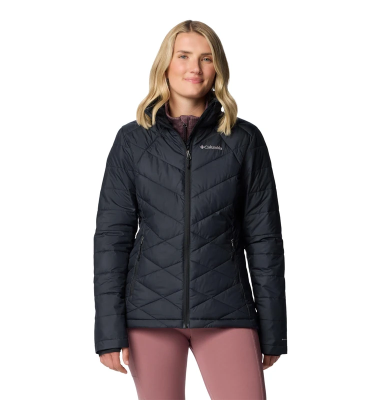 Columbia Women's Heavenly Jacket, Puffer Jacket, Black, L