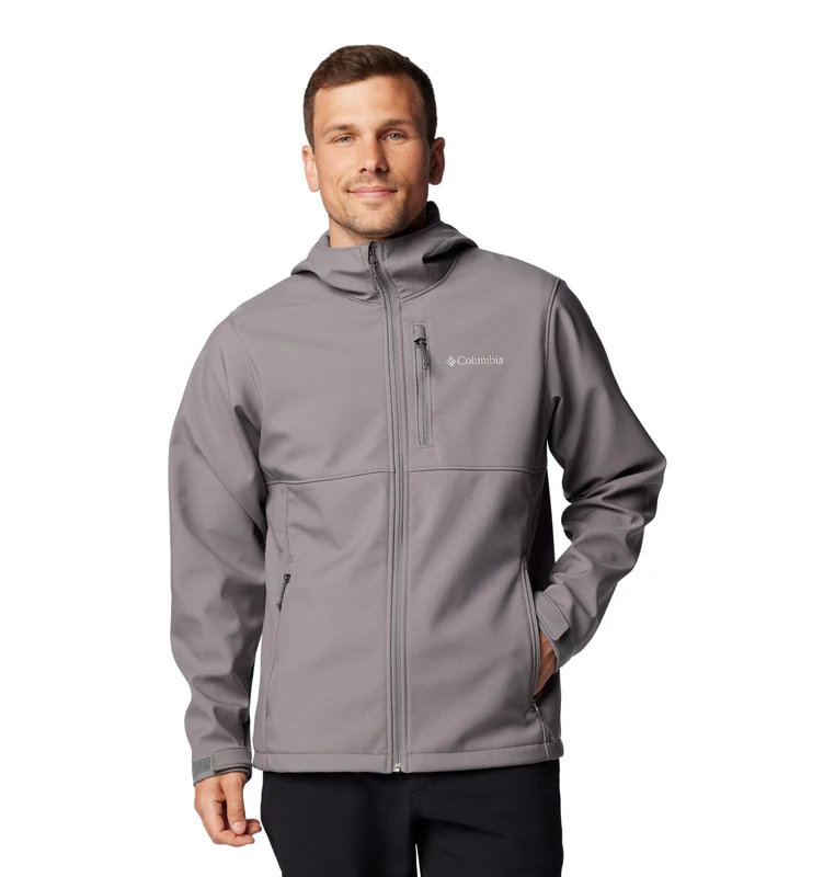 Columbia Men's Ascender Ii Hooded Softshell Jacket, City Grey, L