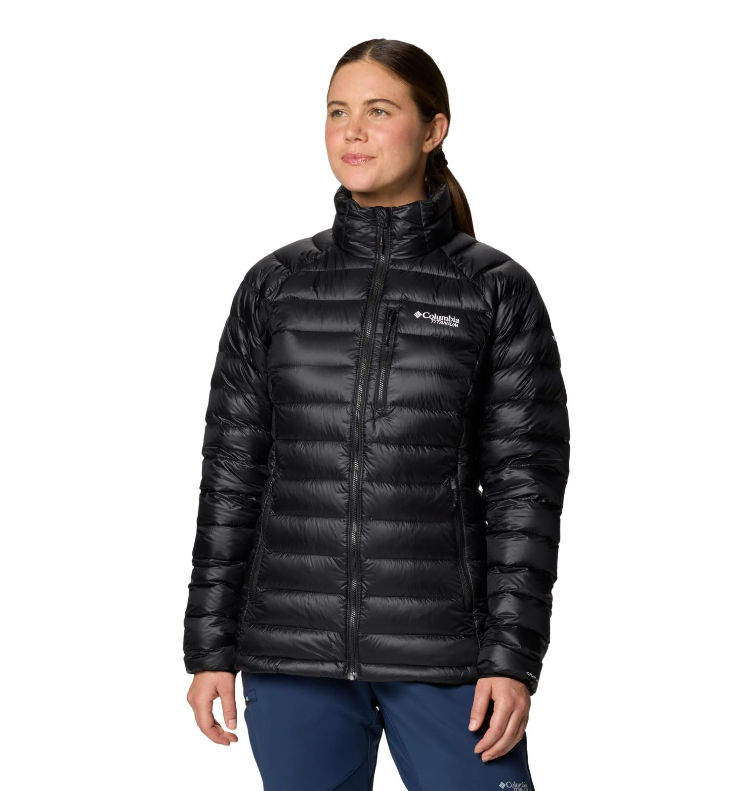 Columbia Women's Arctic Crest Down Jacket, Black, L