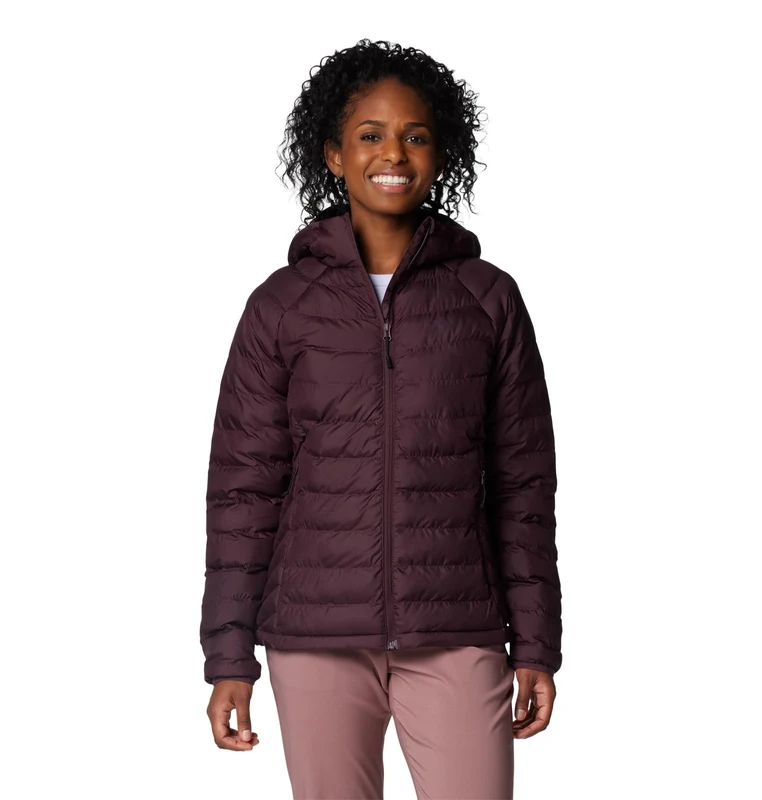Columbia Women's Powder Lite 2 Hooded Jacket, Hooded Puffer Jacket, Moonvista, L