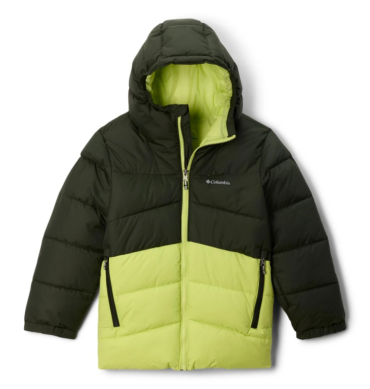 Columbia Youth Boys Arctic Blast 2 Jacket, Greenscape/Voltage, 152