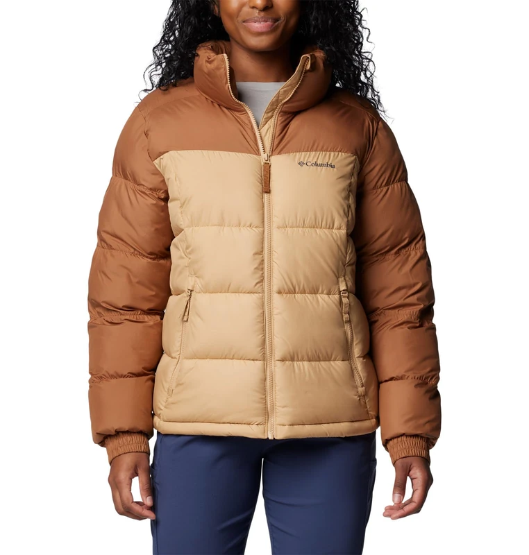 Columbia Women's Pike Lake Full Zip Jacket, Camel Brown/Canoe, L - Image 1