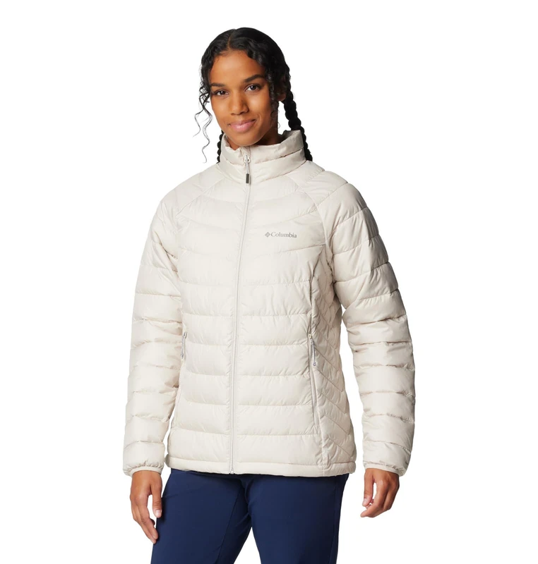 Columbia Women's Powder Lite 2 Full Zip Jacket, Puffer Jacket, Dark Stone, XL