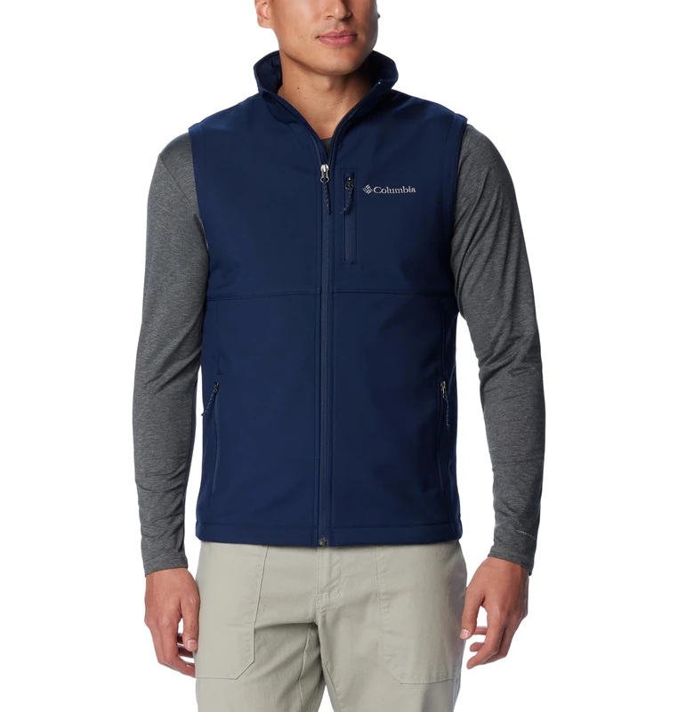 Columbia Men's Ascender II Softshell Vest, Collegiate Navy, X-Large
