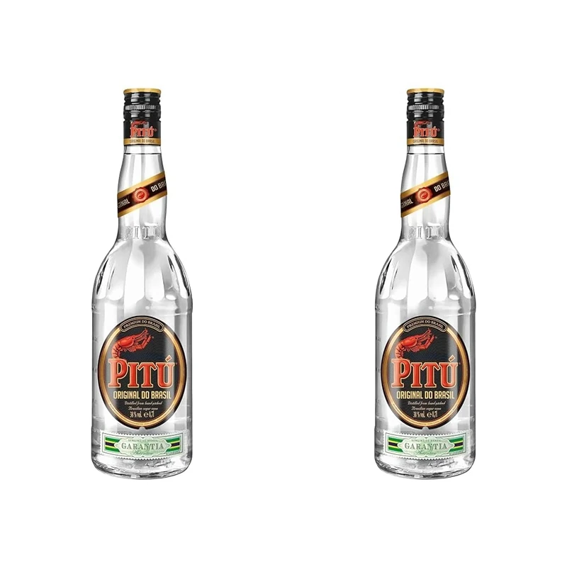 Pitu Cachaca Aguardiente, 70 cl (Pack of 2)