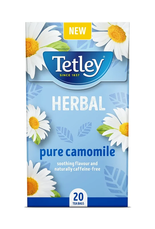Tetley Pure Camomile, Box of 20 Teabags (Pack of 2)
