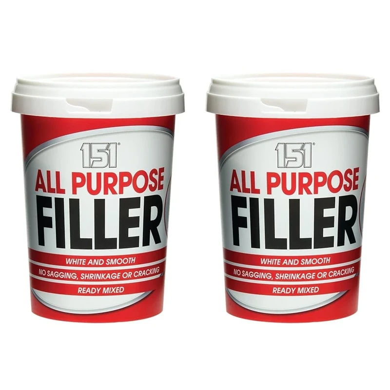ALL PURPOSE FILLER WHITE 600G INTERIOR EXTERIOR USE MIXED READY TO USE (Pack of 2)
