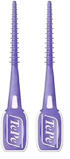 TEPE Easypick Dental Picks for Daily Oral Hygiene, Healthy Teeth and Gums, Size XL / 1 X 36 Picks, Purple, Pack of 2