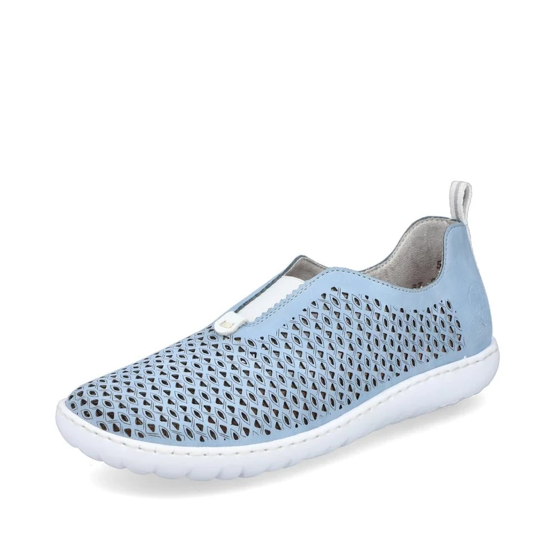 Rieker Women 52866 Loafer, Blue 10, 7.5 UK